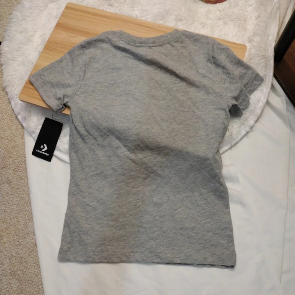 Converse Chuck Taylor All Star Gray Kids Small (8-10 Yrs) Tee 🆕